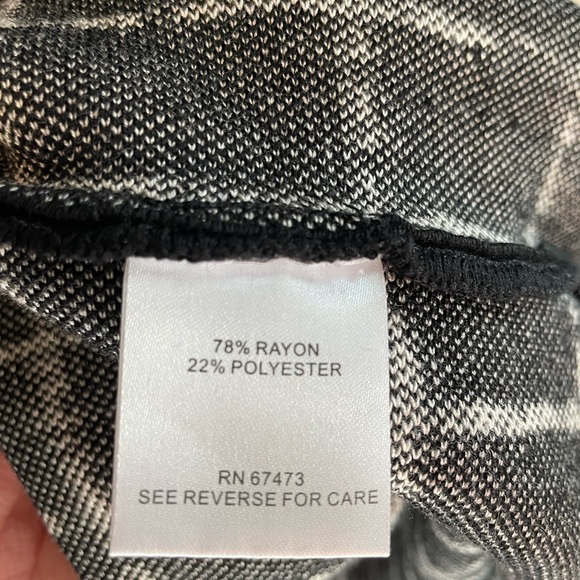 taylor Fringe Hem Windowpane Knit Dress Size 1X Stitch Fix NWT - Picture 5 of 5